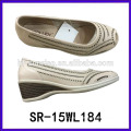 fashion new flat styles old women shoes shoe for old lady leather mother shoes